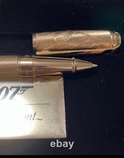 ST Dupont 007 James Bond Édition Limitée Stylo Roller Line D Or 1962 Neuf