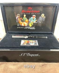 ST Dupont Rolling Stones Édition Limitée 1962 Stylo-Plume Plume en Or 18K Coffret Complet