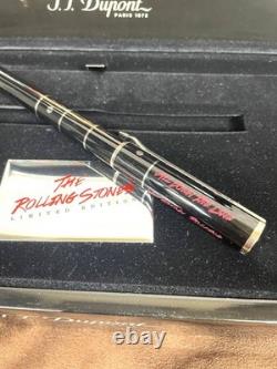 ST Dupont Rolling Stones Édition Limitée 1962 Stylo-Plume Plume en Or 18K Coffret Complet