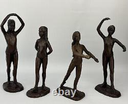 Sculpture en bronze Série NANCY DUPONT TWYMAN Suite de ballerines Numérotée 20/3500