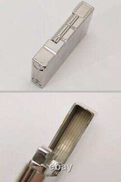 St Dupont 60ème Anniversaire Lighter Edition Limitée Argent Vérifié Du Japon