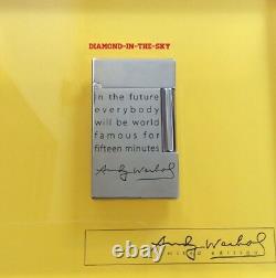 St Dupont Andy Warhol Autoportrait Édition Limitée Ligne 2 Briquet Laqué Neuf