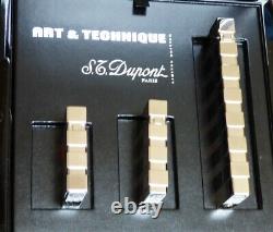 St Dupont Art & Technique Limited Edition Lighter Set, Entièrement Encadré Avec Des Papiers