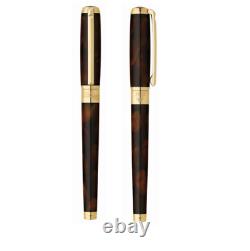 St Dupont Atelier Line D Stylo plume Édition limitée en laque marron 410713 1380$