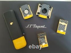 St Dupont Cohiba Édition Limitée Briquet Ligne 2 Laque Noir Jaune 016110