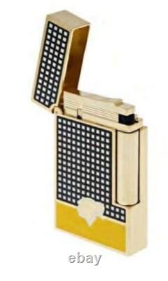 St Dupont Cohiba Édition Limitée Briquet Ligne 2 Laque Noir Jaune 016110