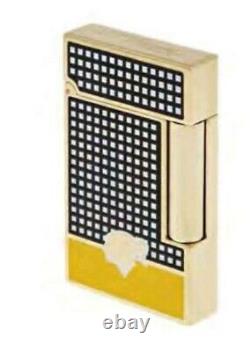 St Dupont Cohiba Édition Limitée Briquet Ligne 2 Laque Noir Jaune 016110