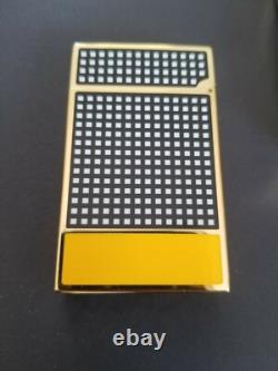 St Dupont Cohiba Édition Limitée Briquet Ligne 2 Laque Noir Jaune 016110