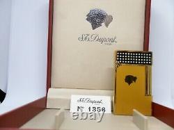 St. Dupont Cohiba Line 2 Lighter Gold And Yellow Chinese Lacquer Limited Edition
