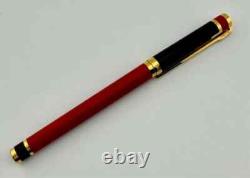 St Dupont Édition Limitée 1996 Stylo Roller Art Déco Or Laque Rouge 1313/1500