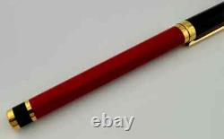 St Dupont Édition Limitée 1996 Stylo Roller Art Déco Or Laque Rouge 1313/1500