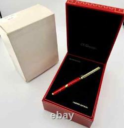 St Dupont Édition Limitée 1997 Stylo Roller Hong Kong Laque Rouge Or 262/997