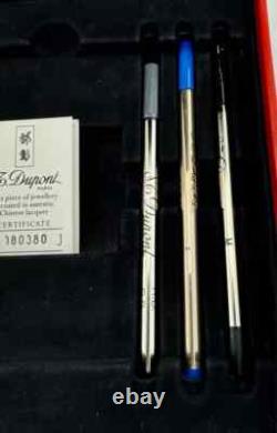 St Dupont Édition Limitée 1997 Stylo Roller Hong Kong Laque Rouge Or 262/997