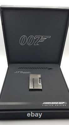 St Dupont James Bond 007 Édition Limitée Ligne 2 Briquet Bullet Argenté 1133