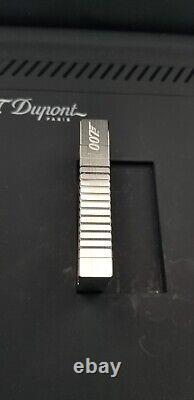 St Dupont James Bond 007 Édition Limitée Ligne 2 Briquet Bullet Argenté 1133