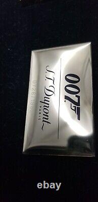 St Dupont James Bond 007 Édition Limitée Ligne 2 Briquet Laque Noire Or