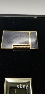 St Dupont James Bond 007 Édition Limitée Ligne 2 Briquet Laque Noire Or