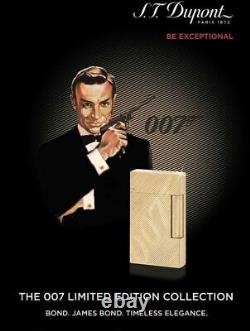 St Dupont James Bond 007 Line 2 Limited Edition Gold Lighter 16318 016318 Ligne