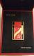 St Dupont Ligne Line 2 Hong Kong Limited Edition Lighter Gold W Red Lacquer 1997