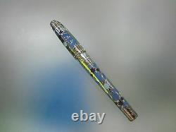 St Dupont Limited Edition 252/2500 Andalousie Light Blue Fountain Pen. Plume
