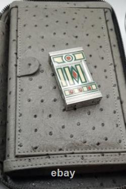 St Dupont Medici Édition Limitée Ligne 2 Briquet de 2005 Pierre Verte #646