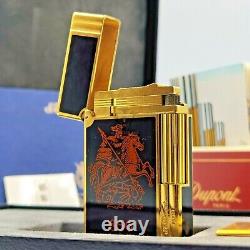 St Dupont Moscou Édition Limitée Rare 850 Mondiale Briquet à Gaz #aa