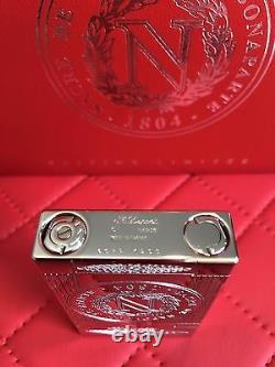 St Dupont Napoleon Linge 2 Ligne 2 Limited Edition Platinum Lighter And Pen Set