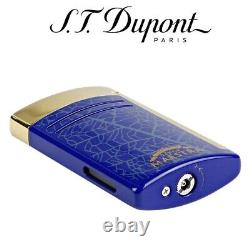 St Dupont Partagas Maestra Line Ligne 2 Briquet pour Cigare Édition Limitée Or Bleu