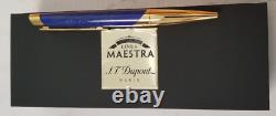 St Dupont Partagas Maestra Line Ligne 2 Briquet pour Cigare Édition Limitée Or Bleu