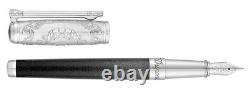 St Dupont Wild West Boutons de Manchette Édition Limitée Platine St005546 5546 Neuf dans la Boîte