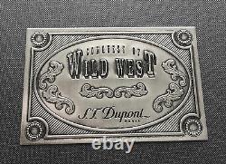 St Dupont Wild West Linge Line 2 Limited Edition Platinum Lighter Black Laquer
