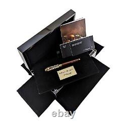 St Dupont William Shakespeare Édition Limitée Stylo-plume en Laque Marron et Or