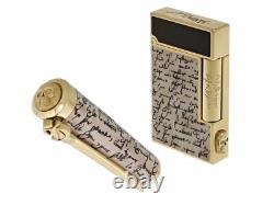 St Dupont William Shakespeare Édition Limitée Stylo-plume en Laque Marron et Or