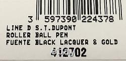 Stylo à bille roller noir S. T. Dupont Opus X Fuente, 412702, neuf dans sa boîte