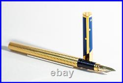 Stylo à plume S. T. Dupont Cartouches Europa 1993 Édition Limitée avec Nib Medium 18K