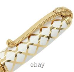 Stylo-plume DuPont Versailles Nib en or 18K Édition limitée 1686/1686 Or Blanc