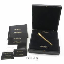 Stylo-plume Dupont Pharaon Édition Limitée 18K Nib M Boîtier en Or Rare