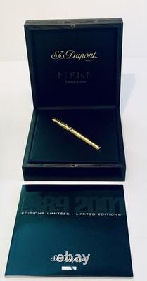Stylo plume S. T. DuPont Afrika édition limitée (71/1000) plume M 18 carats avec boîte/livres