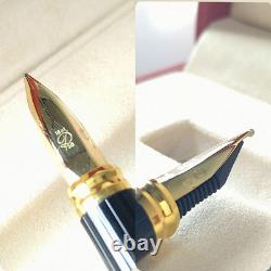 Stylo plume S. T. Dupont 750 K18 Nib en or, en argent sterling 925, vintage inutilisé