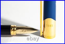 Stylo plume S. T. Dupont Cartouches Europa 1993 édition limitée avec plume moyenne en or 18 carats