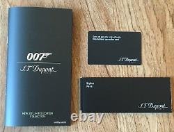 Stylo plume S. T. Dupont James Bond 007 Noir & Or, ST410048, Neuf dans sa boîte