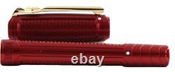 Stylo roller S.T. Dupont Line D Iron Man rouge en édition limitée, motif nid d’abeille – rare