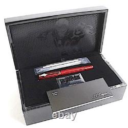 Stylo roller S.T. Dupont Line D Iron Man rouge en édition limitée, motif nid d’abeille – rare
