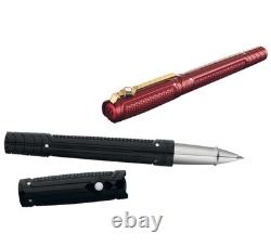 Stylo roller S.T. Dupont Line D Iron Man rouge en édition limitée, motif nid d’abeille – rare