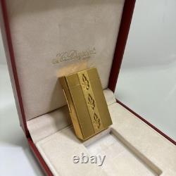 Zippo S. T. Dupont Fleur de Lis Triple Lily Briquet Limité Dupont Or