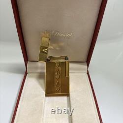 Zippo S. T. Dupont Fleur de Lis Triple Lily Briquet Limité Dupont Or