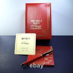 (rare) S. T. Dupont Fontaine Pen 1996 Edition Limitée Art Deco 18k